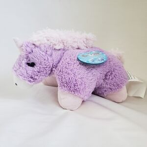 Pillow Pets 2010 Pee-Wees Purple Plush Unicorn Stuffed Animal